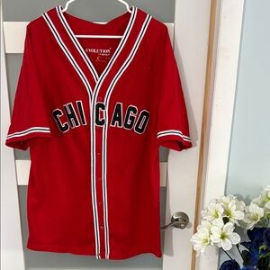 Red Chicago Baseball Jersey